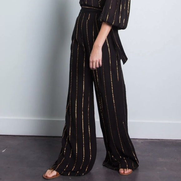 Karina Grimaldi Stripe Metallic Pantsuit - Picture 9 of 9